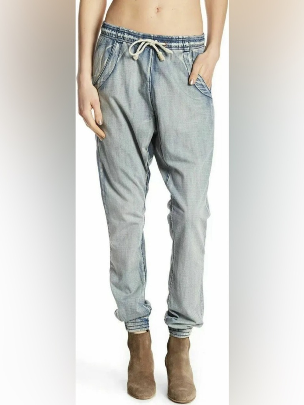 🌼One X OneTeaspoon Super Trackies Pull On Denim Joggers